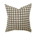 Beck | Blue Brown Plaid Pillow Cover