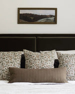 Graham | Cedar Brown Woven Stripe Pillow Cover