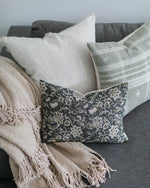 Nora | Natural Linen Fringe Pillow Cover