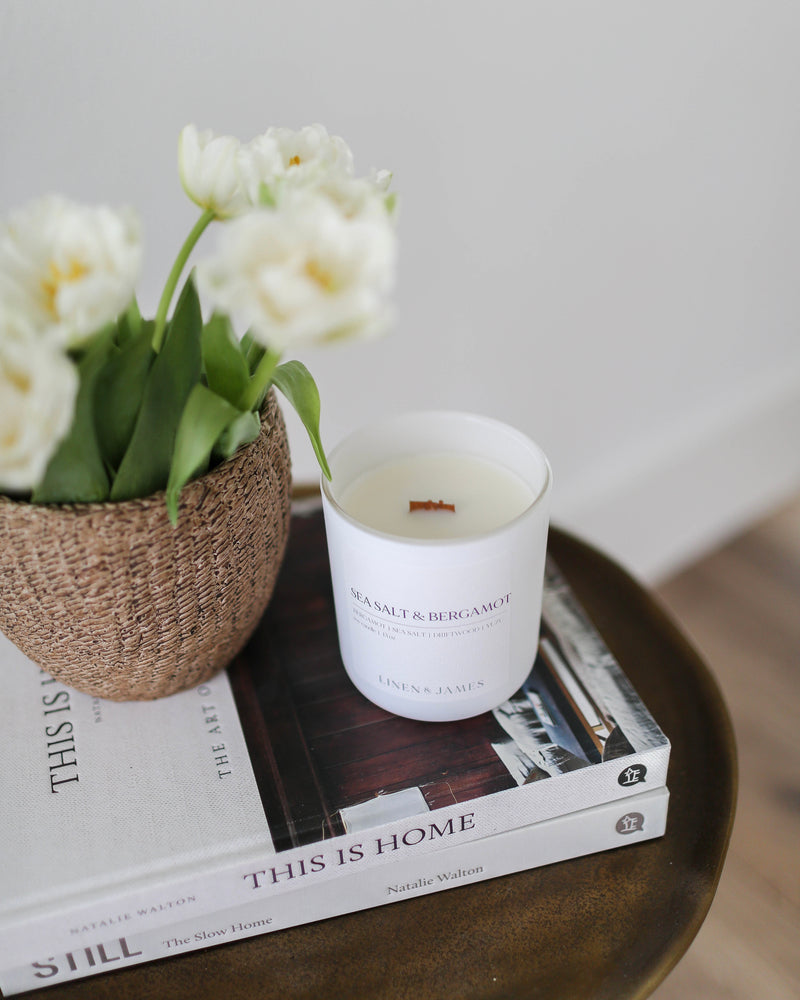 Sea Salt & Bergamot | Natural Woodwick Candle