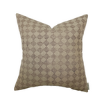 Dane | Brown Checkered Diamond Pillow Cover