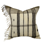 Ezra | Tan Brown Indian Wool Pillow Cover