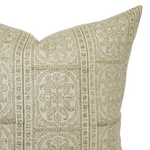 Naomi | European Floral Olive Pillow Cover