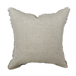 Nora | Natural Linen Fringe Pillow Cover