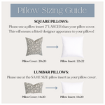 Serena | Soft Greige Floral Handblock Pillow Cover