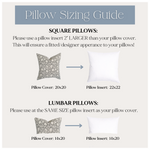 Willow | Deep Blue & Sage Floral Pillow Cover