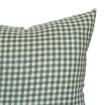 Quincy | Sage Green Linen Gingham Pillow Cover