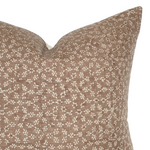 Blake | Dusty Rose Floral Handblock Pillow Cover