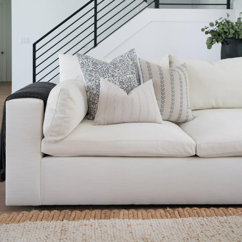 Eden | Flax Linen Handblock Pillow Cover
