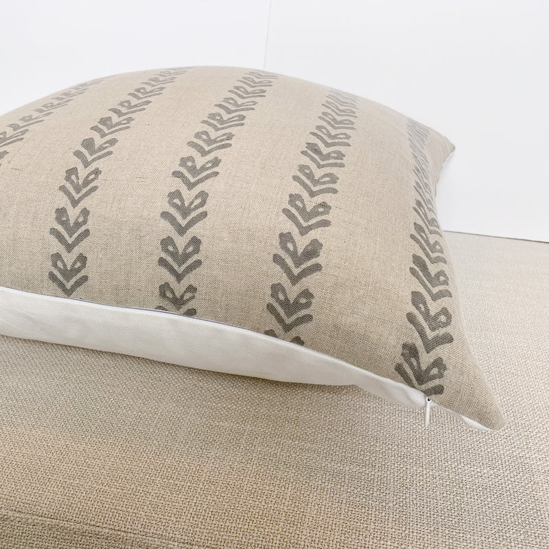 Eden | Flax Linen Handblock Pillow Cover