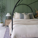 Eden | Flax Linen Handblock Pillow Cover