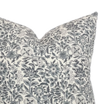 Harper | Floral Blue Handblock Pillow Cover