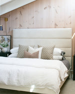 Blake | Dusty Rose Floral Handblock Pillow Cover