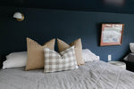 Henry | Tan Gingham Pillow Cover