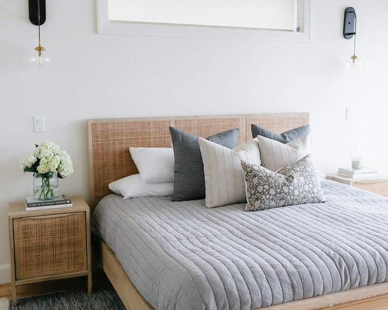 Chloe | Sandy Beige Stripe Pillow Cover