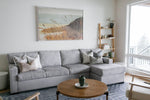 Rowan | Soft Brown Ikat Pillow Cover