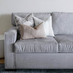 Rowan | Soft Brown Ikat Pillow Cover