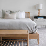 Owen | Olive Handblock Pillow Cover