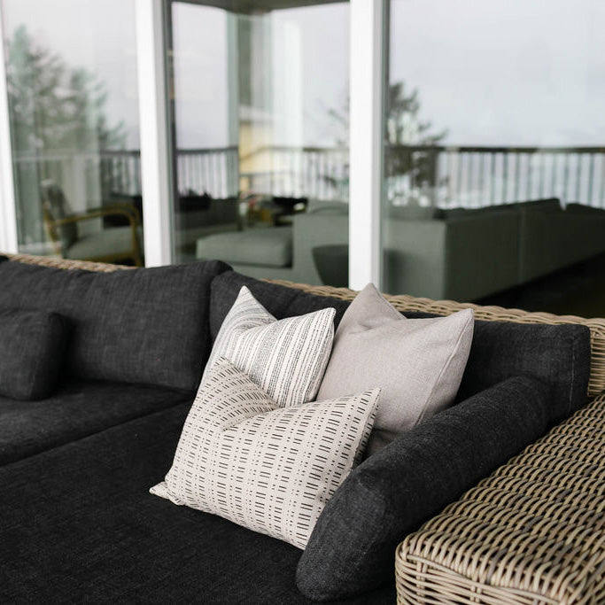 Dune |  Woven Beige Outdoor Pillow Cover