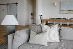Walker | Natural Black Stripe Pillow Cover