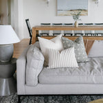 June | Sage Floral Handblock Pillow Cover