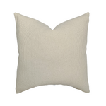 Mabel | Natural Woven Ivory Pillow Cover