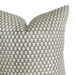 Owen | Olive Handblock Pillow Cover