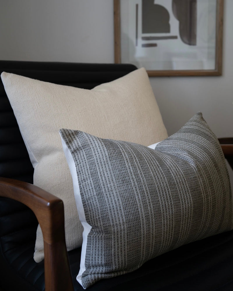 Mabel | Natural Woven Ivory Pillow Cover