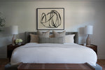 Davis | Olive Woven Stripe Pillow Cover