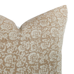 Palmer | Muted Terracotta Floral Handblock Pillow Cover