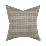 Rory | Woven Neutral Plaid Pillow Cover
