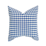 Sailor | Blue Gingham Outdoor Pillow Cover