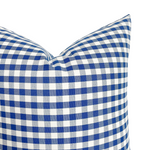 Sailor | Blue Gingham Outdoor Pillow Cover