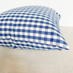 Sailor | Blue Gingham Outdoor Pillow Cover