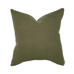 Wyatt | Woven Moss Green Pillow Cover