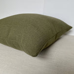 Wyatt | Woven Moss Green Pillow Cover