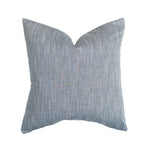 Chambray Dot Pillow Cover | Textured Dot Blue Indigo Chambray | Modern Coastal Farmhouse Home Decor | 18x18 | 20x20 | 22x22 | 12x20
