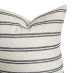 Woven Cream Modern Black Stripe Pillow Cover | Oatmeal Black Charcoal | Modern Farmhouse Home Decor | 18x18 | 20x20 | 22x22 | 24x24 | 12x20