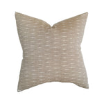 Soft Brown Ikat Pillow Cover | Earthy Taupe Light Brown Designer Fabric | Neutral Home Decor | 18x18 | 20x20 | 22x22 | 24x24 | 14x20