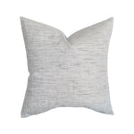 Woven Coastal Gray Linen Pillow Cover | Solid Neutral Muted Grey | Modern Coastal Farmhouse Home Decor | 18x18 | 20x20 | 22x22 | 24x24 12x20